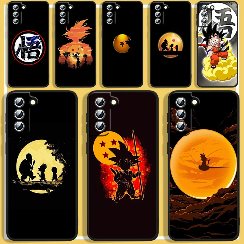 Dbz-Dragons Balls Custodia Per Telefono Anime Per Samsung Galaxy S23 S22 S21 S20 Fe Ultra S10E S10 S9 S8 Plus Lite Cover Nera