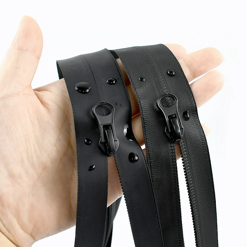 2-5Pcs 15-100cm 블랙 방수 역방향 나일론 지퍼 수영 가방 의류 지퍼 텐트..