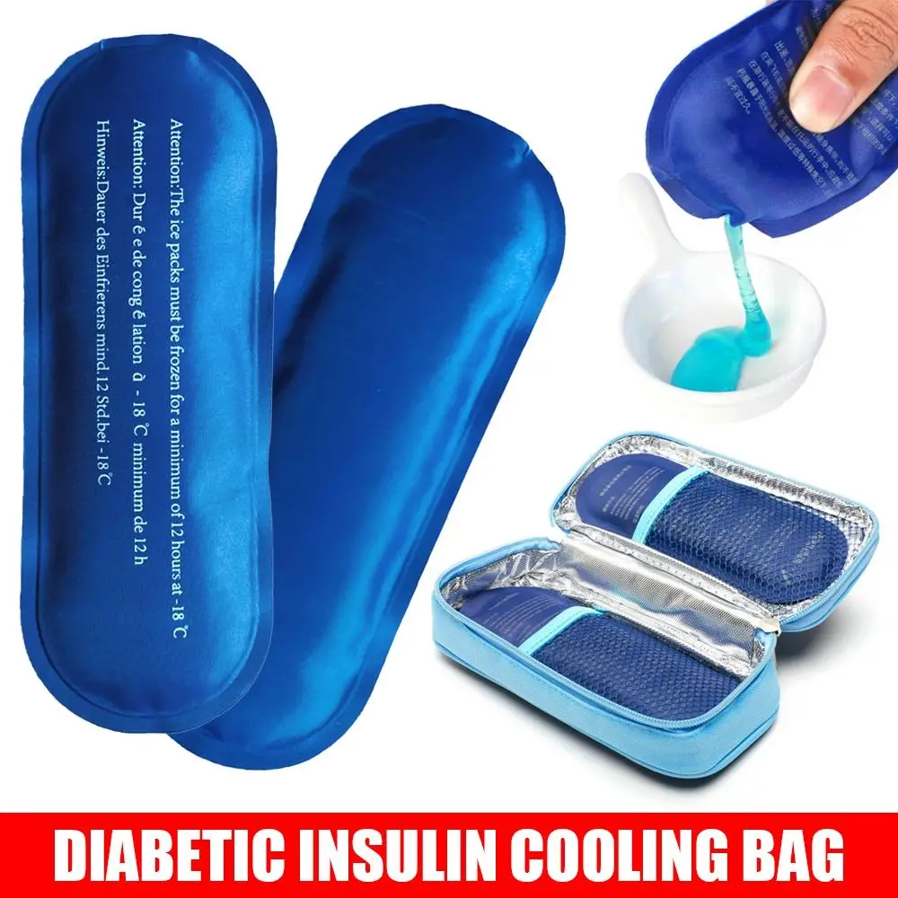 Reusable Portable Diabetic Insulin Cooling Bag Ice Pack 1Pc