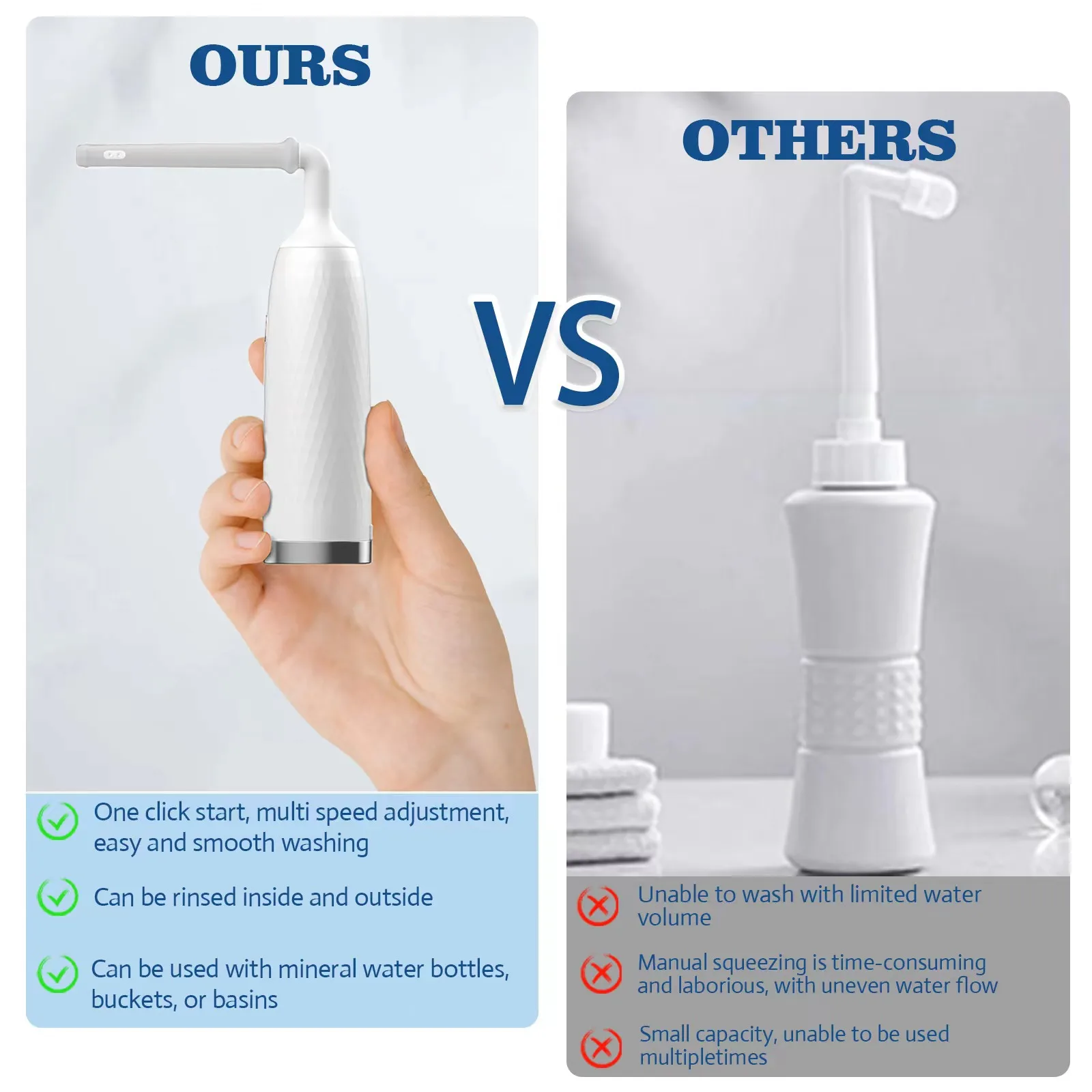 Portable electric wash basin for both men and women, suitable for both internal and external use, hemorrhoids gynecologi
