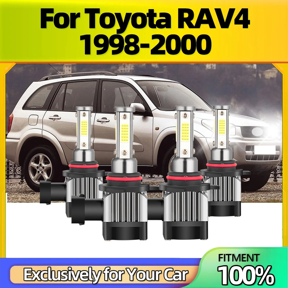

Led Headlight Bulbs 9006 9005 High Low Ultra-white 6500K Car Lamp 110W 25000LM IP68 Plug-N-Play Bulbs For Toyota RAV4 1998-2000