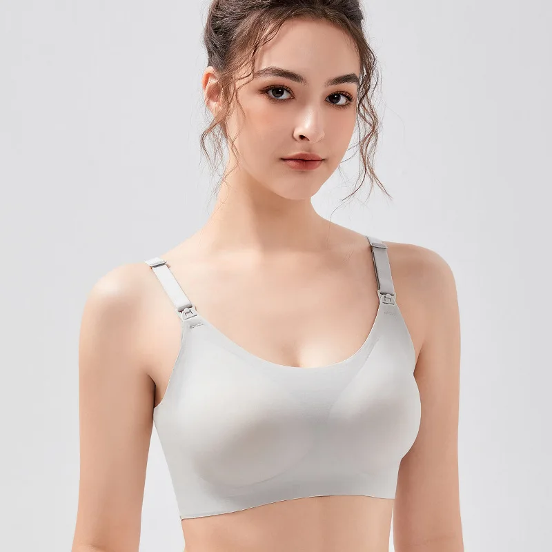 Pregnant women nursing bra breast-feeding underwear seamless breathable bra plus size 3