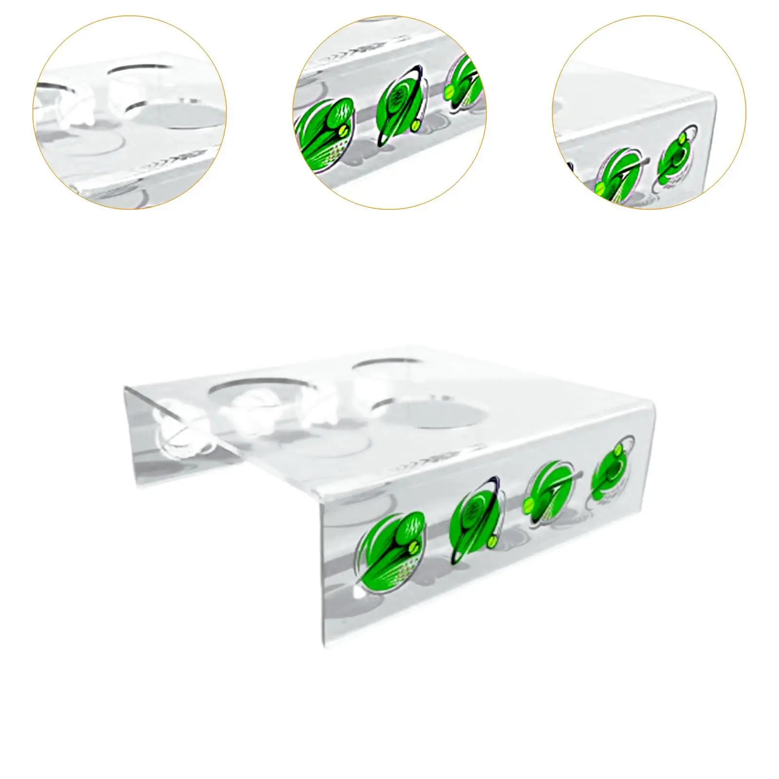 Tennis Ball Display Stand, Baseball Holder Rack for Glass Ball, Acrylic Sports Ball Display Stand for Memorabilia, Award