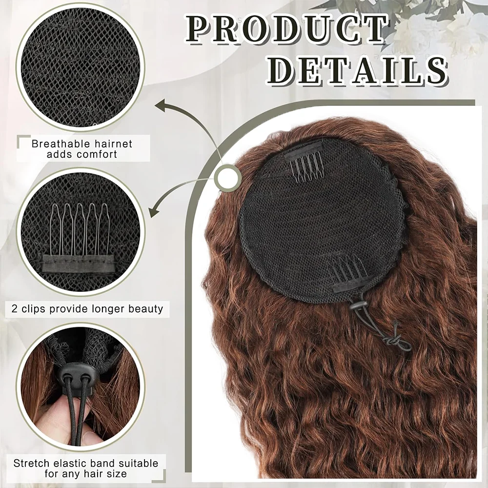 Afro Curly Ponytail Clip-In