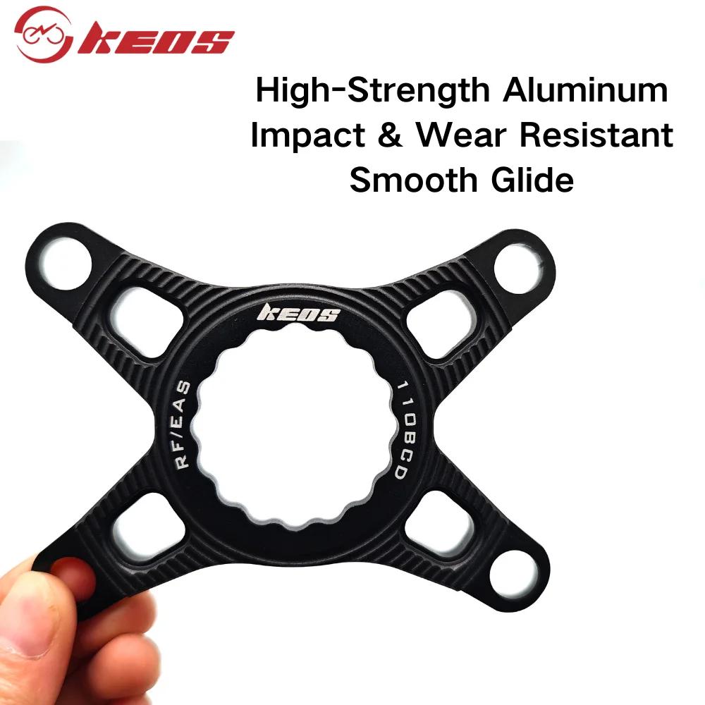 KEOS Dual-Single Chainring Adapter – 4-Bolt 110BCD Easton