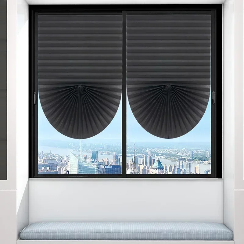 Blackout Blind for Window Pleated Blinds Cordless Shade Light Filtering Shades for Bathroom Kitchen Office curtains windows