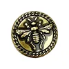 Popular Clothes Buttons Bee Motif Metal Button Fashion Embellishments for Clothing Sewing Accessories Buttons 10PCS/Lot 6