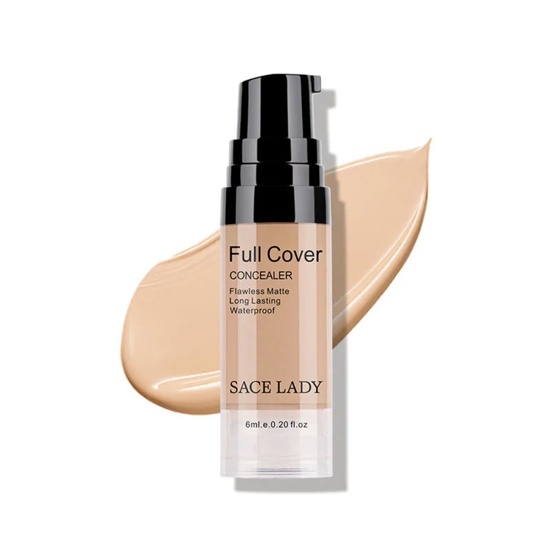 

SACE LADY Full Cover Liquid Concealer Makeup 6ml Eye Dark Circles Cream Face Corrector Waterproof Make Up Base Cosmetic