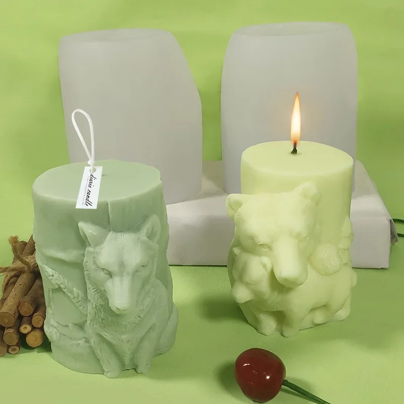 ESEENS Suture Bear Mold Doll Bear Candle Mold Animal Resin Casting Mold Resin Making Molds Silicone Mold for Candle Home Decorate Mold Candle Making Mold