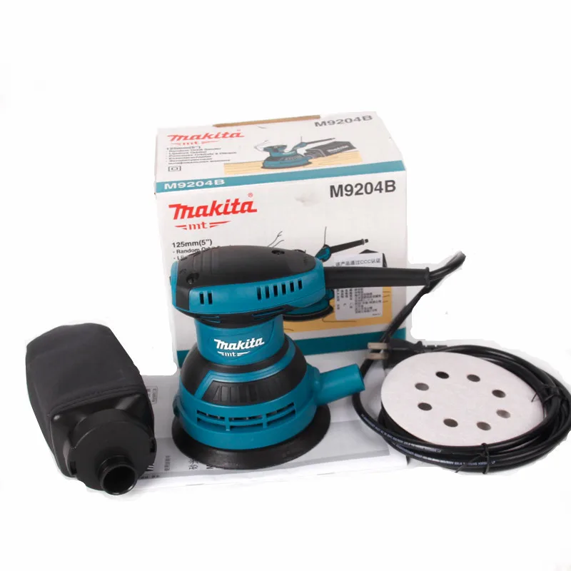 Makita-Ponceuse orbitale aléatoire BO5041, 3 A, 4000-12000 OPM, poignée en  D, 5 pouces, 240 V, 125mm, papier de verre à disque en bois - AliExpress