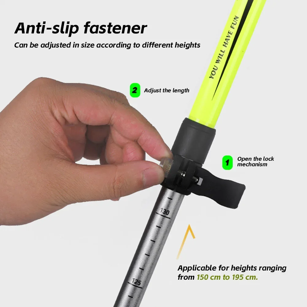 Ultralight Carbon Fiber Telescopic Trekking Pole