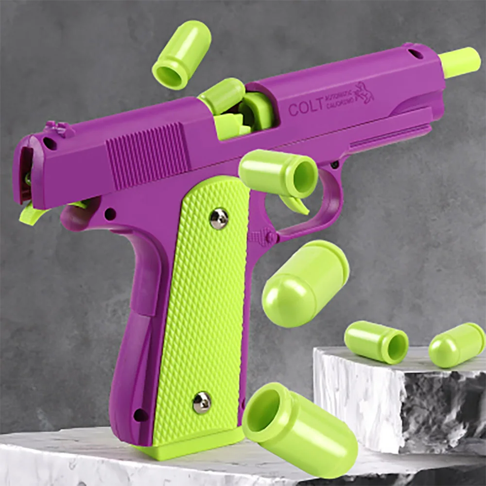 Automatic Colt 1911 Toy Gun For Kids Age5+ Stress Shot Toy Guns Pistol Boys Best Gift Dropship TK Toys 5