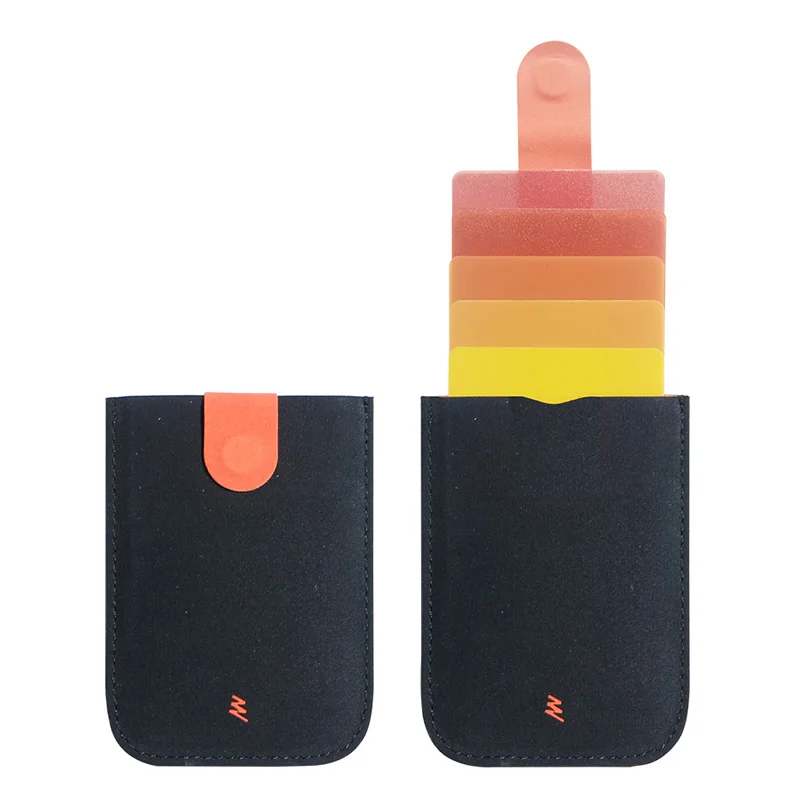 DAX V1 V2 V3 RFID Leather ID Card Holder Case Minimalist Portable Bag Men Bank Credit Card Cover Wallet Money Purse Women