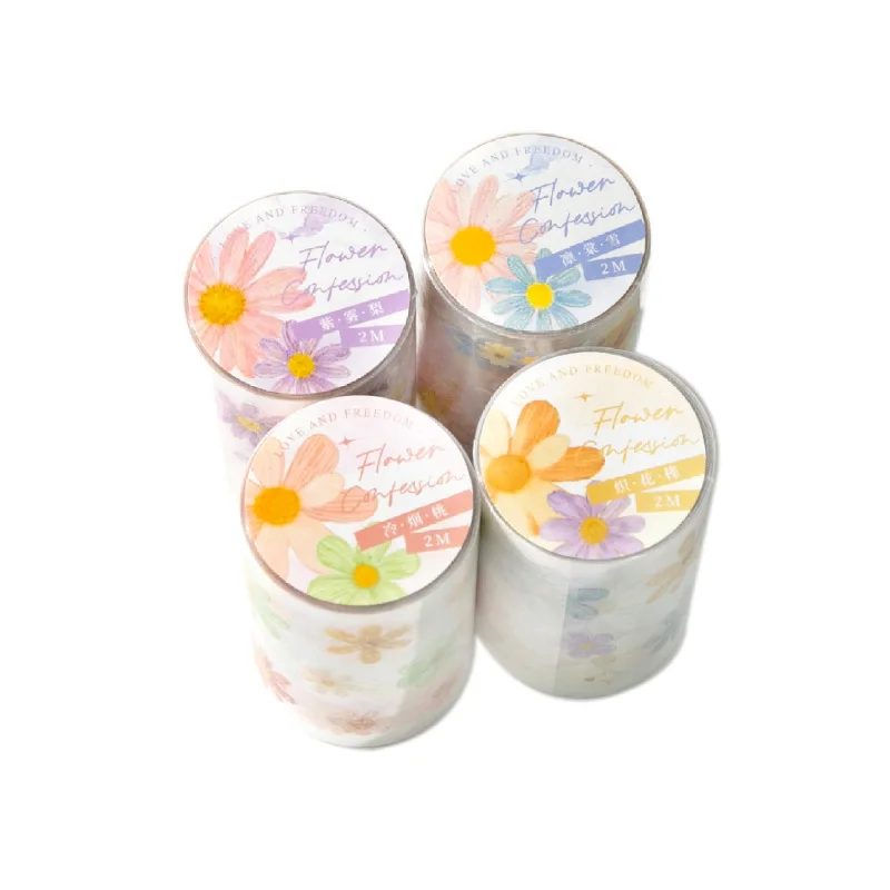 1pcs/1lot 장 접착 테이프 데이지 노트북 마스크 테이프 스크랩북 DIY 종이 일본어 스티커