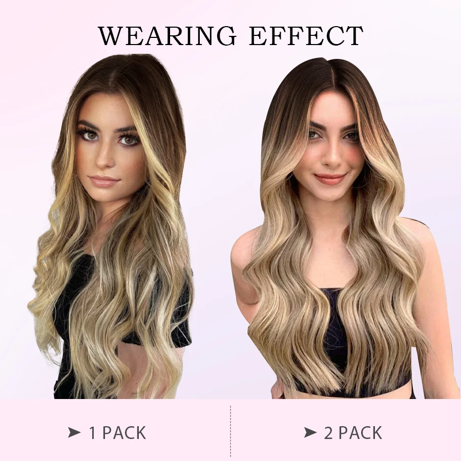 Human Hair Extensions Hair Extensions 24" Long Mini Tape In Human Hair Extensions