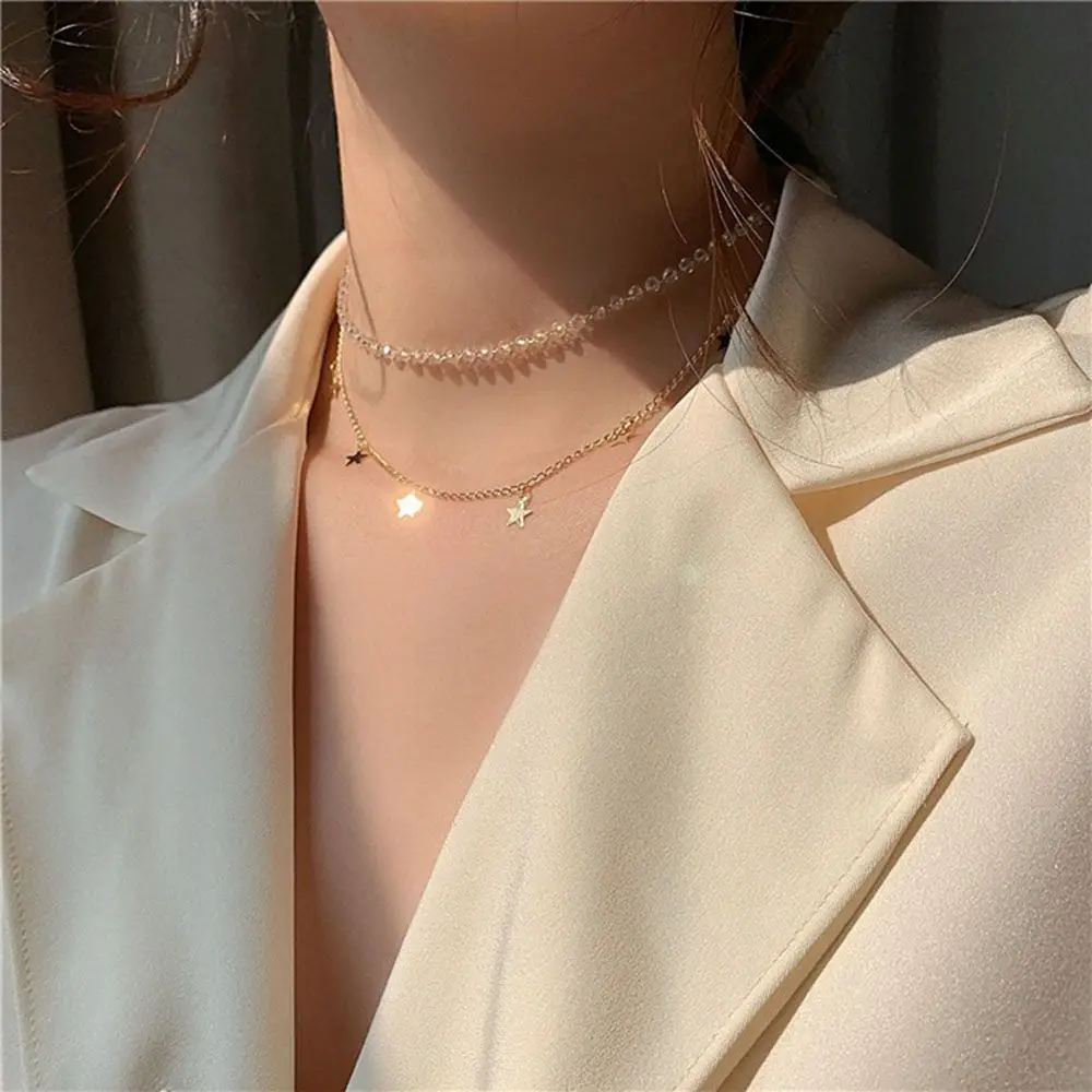

New Design Minimalist Star Multi Layer Clavicle Chain Chokers Jewelry Necklaces Pendants Fashion Accessories Necklace
