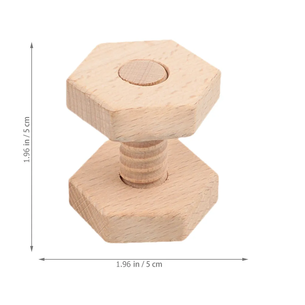 나무로 만든 DIY 조립식 어린이용 나사 조립 교육용 매칭 놀이기구 조기 학습 블록 육아용품