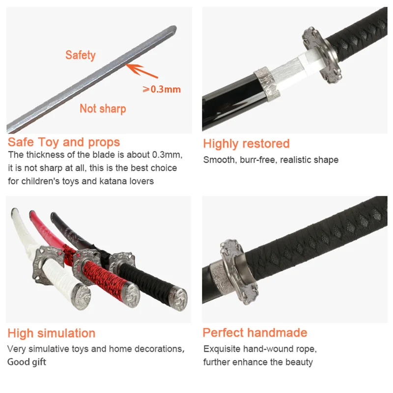 High fidelity Movie Props Katana Sword 50cm Bamboo Wood blade Children's Teens Toys Wooden Swords cosplay sword,cosplay prop,cosplay toy