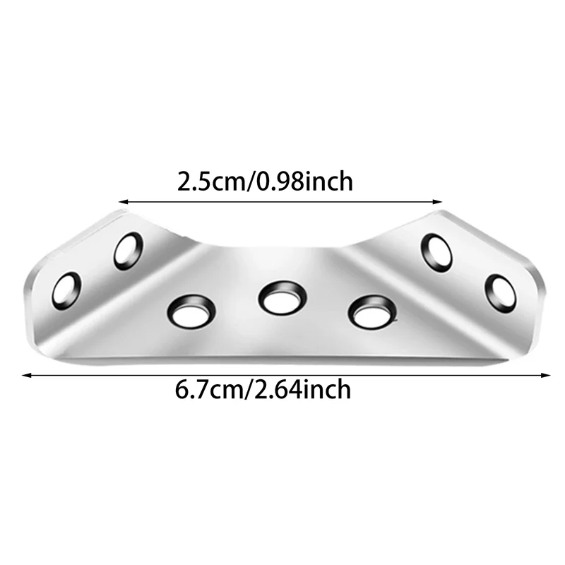 Description Picture 2 of itemShelf Bracket Connection Corner Trapezoid Stainless Steel Iron Screws Multifunctional Trapezoidal Three Sided Angle Braces
