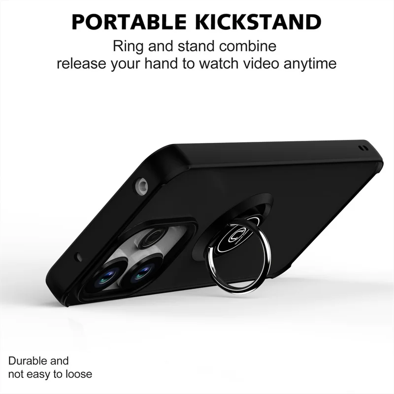 Armor Matte Shockproof Case with Magnetic Ring Holder & Stand Feature