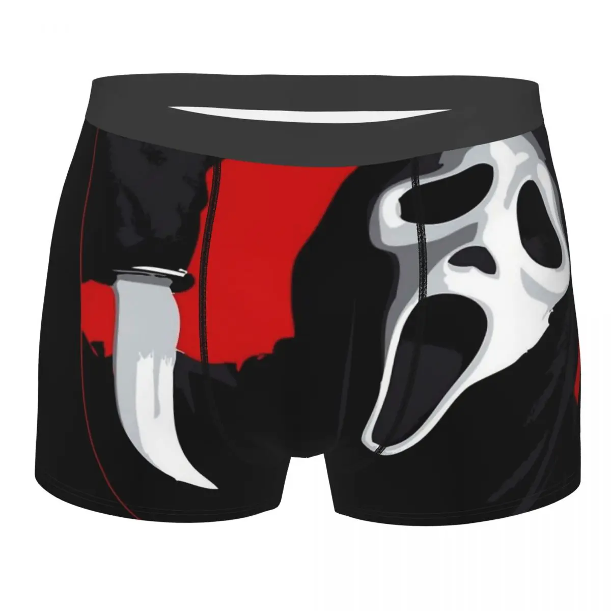 

Art Horror Ghostface Scream Sidney Prescott Film Underpants Breathbale Panties Man Underwear Ventilate Shorts Boxer Briefs