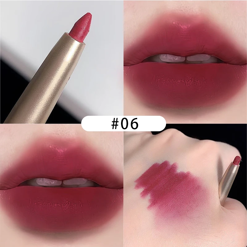Lip Liner Pencil Waterproof Moisturizing Sexy Lip Pencil Suitable For Daily Matte Lipstick Crayon Pen Lip Contouring Cosmetic 5