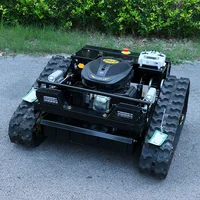 Customized Factory Supply Small Remote Control Crawler Mower Mini Grass Cutter Gasoline Engine Lawn Mower for Sale 2