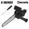 6-inch Electric Chain Saw, Cordless Pruning Saw Adapter, Household Multifunctional Mini Electric Saw, Woodworking Cutting Tools, 1