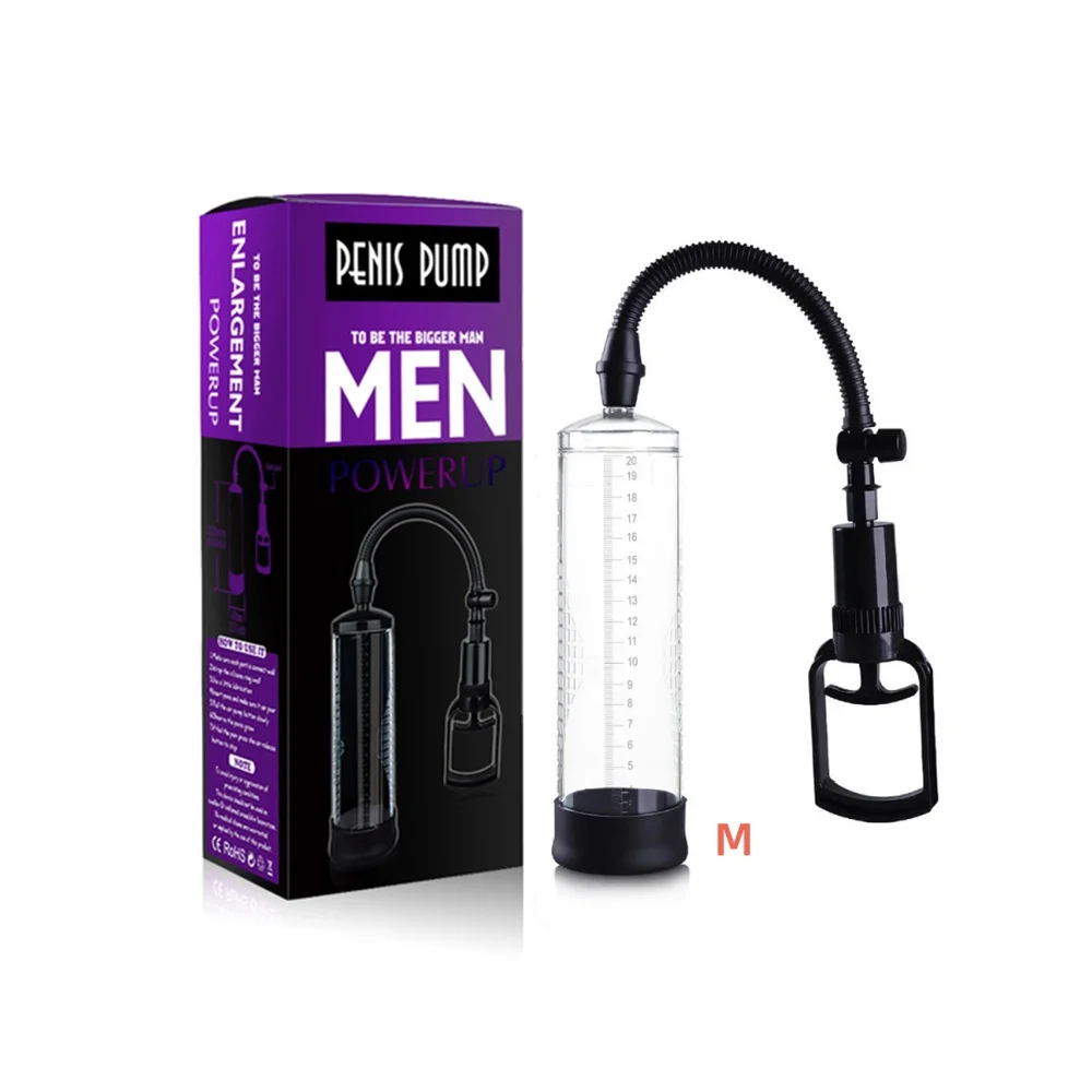 Man Penis Pump Enlargement Vacuum Dick Extender Sex Toy Increase Length Enhancement Erection Male Trainer Male Lasting Sex Toy