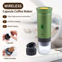 Portable Coffee Machine Wireless Electric Espresso Coffee Maker for Capsule Coffee Powder Travel Camping Coffee Maker 1