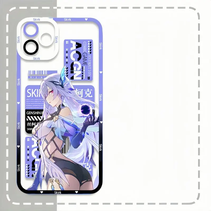 Skirk Character Design Phone Case - Genshin Impact Edition