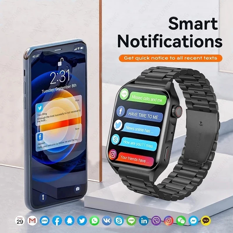 2023 ο Smartwatch  AMOLED HD ũ  ȭ IP68  Heartrate    Ʈ ġ ȵ̵ IOS