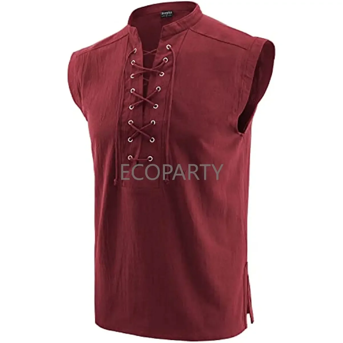 Disfraz Renacentista Para Hombre, Camisa De Manga Larga Con Volant