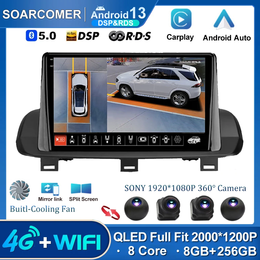 Android 13 Autoradio Per Nissan X-Trail Xtrail X-Trail 4 T33 2021 Rogue 3 Iii 2020 - 2021 Qled Dsp Navigazione Gps Multimediale