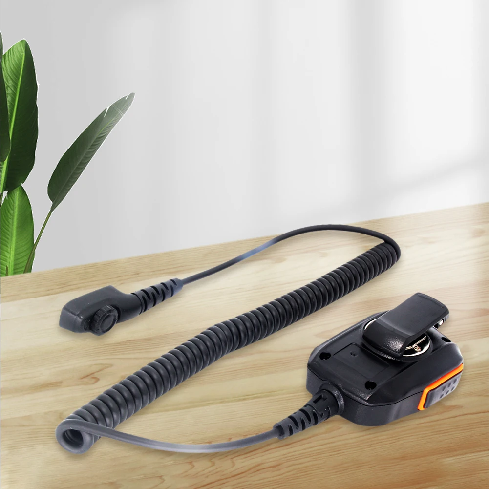 SM18N2 Walkie Talkie Back Clip Remote Speaker Microphone 3.5mm Audio Jack Replacement IP54 for Hytera HYT PD702 PD700 PD700G