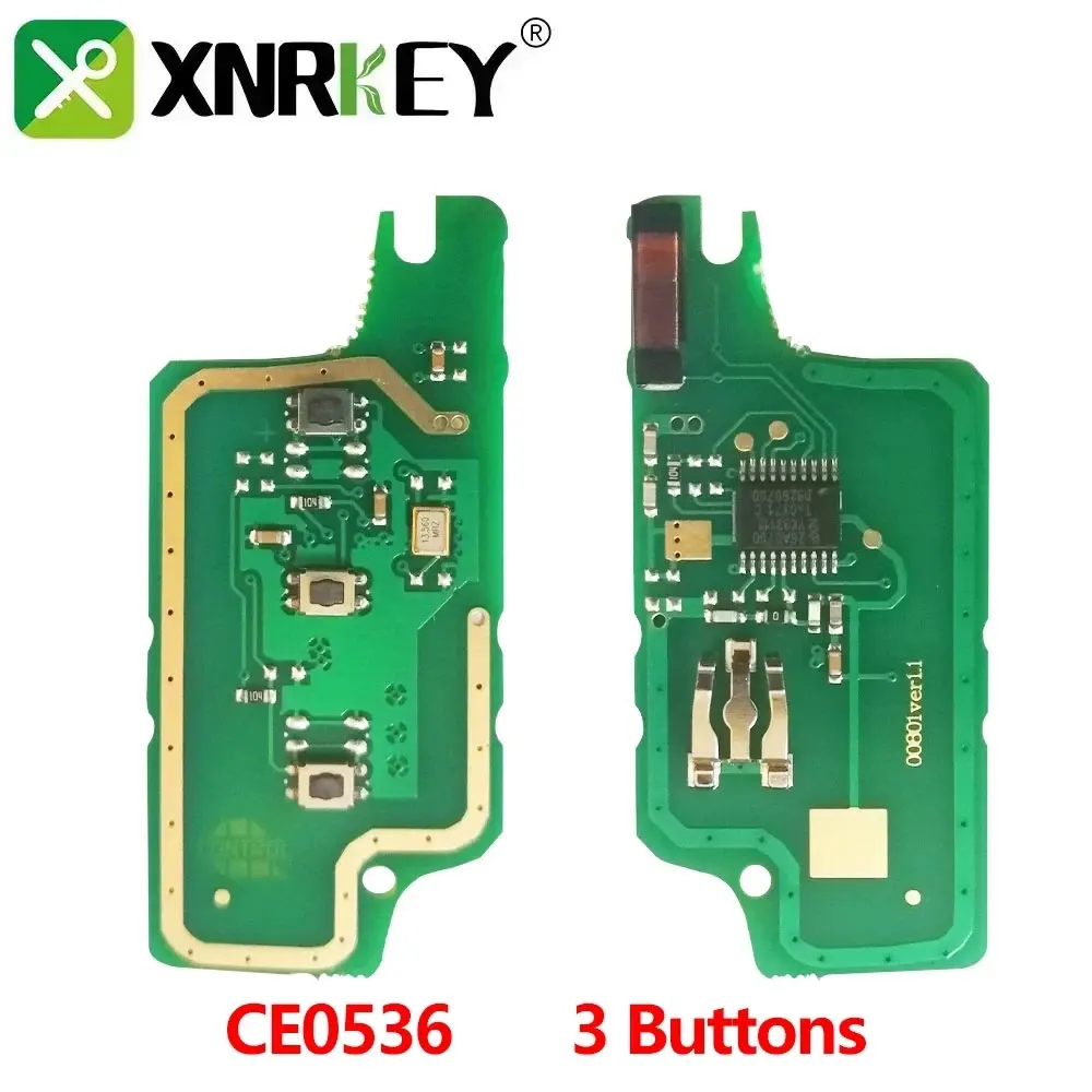 

XNRKEY 3 Button Remote Car Key Electronic Circuit Board ASK For Peugeot 407 407 307 308 2007 SW For Citroen C2 C4 C5 CE0536