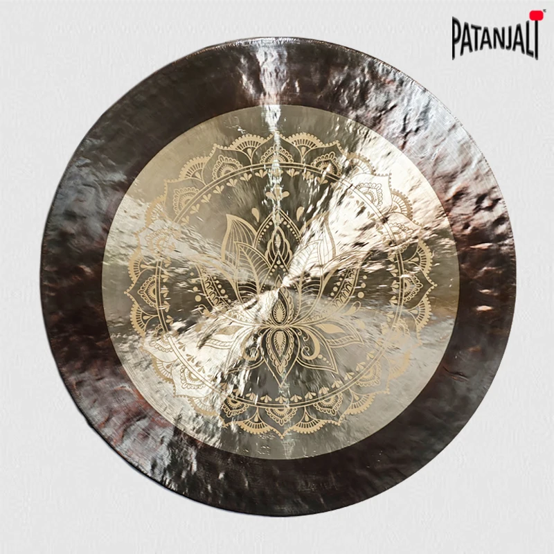 Handmade yoga practice gong 28 inch Lotus wind gong from wuhan factory