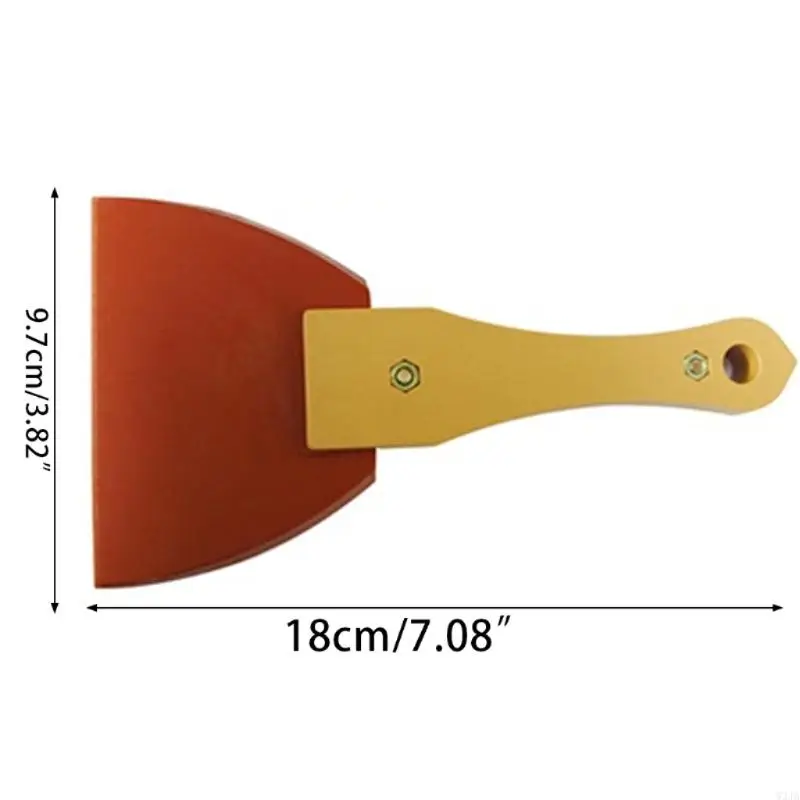 W3JA Multifunctional Putty Knives Flexible Paint for Triangle Shaped Wallpaper Scrapers for Spackling Patching and Painting A
