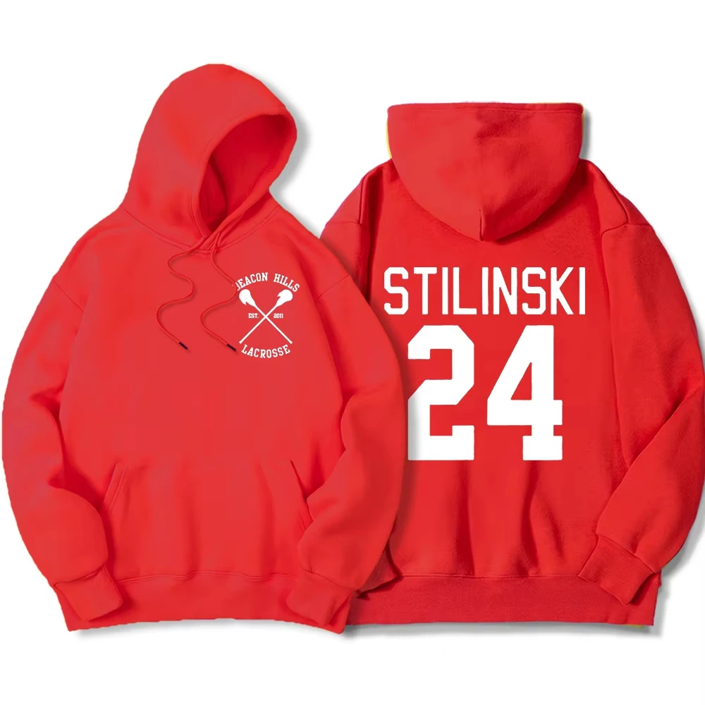 Stilinski 24 Printing Clothing Mens Hip Hop Streetwearpullovers