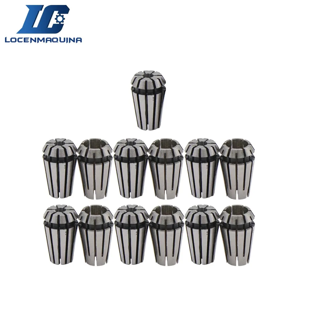 13 PCS ER11 CNC Spindle Collet Chuck Inner Diameter 1mm 1mm, 1.5mm,2mm,2.5mm,3mm,3.5mm,4mm,4.5mm,5mm,5.5mm,6mm,6.5mm,7mm
