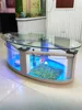 2988-2f7e8c.jpg Mesa de centro pecera ovalada, sala de estar, acuario ecológico de vidrio