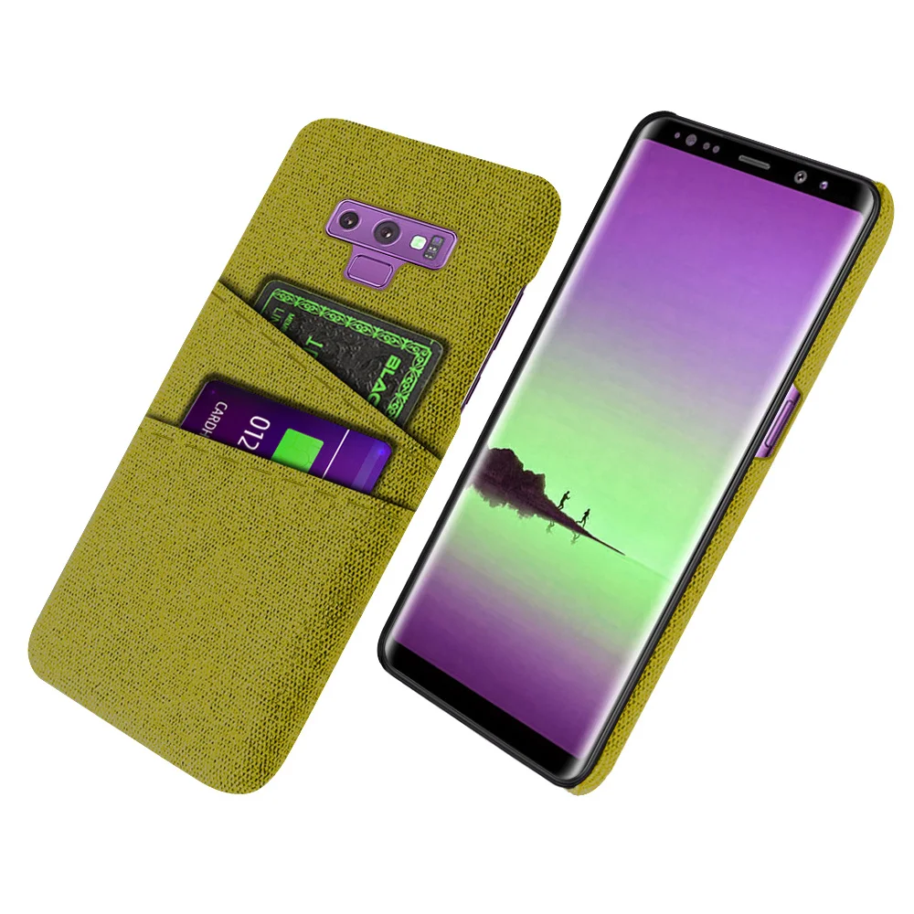 Custodia Galaxy Note9 Per Samsung Galaxy Note 9 Cover Luxury Fabric Dual Card Coque Per Samsung Note9 Funda Per Samsung Note 8 9