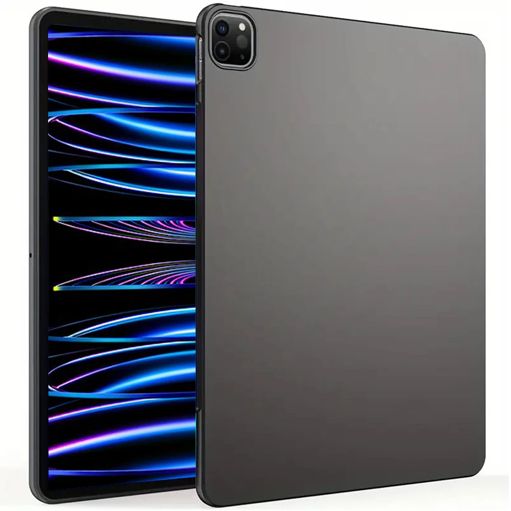 Ultra-Thin Soft Silicone Black Tablet Protective Back Cover