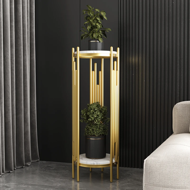 Modern Minimalist Luxury Indoor Plant Stand Living Room Multi-Tier Flower Stand Nordic Style Green Plant Shelf Shelf