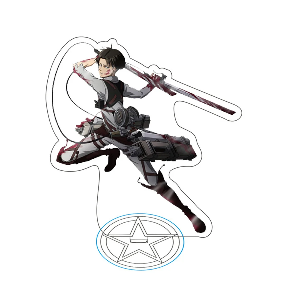 Attack on Titan 15cm Acrylic Action Figure Ornament - Clear Standing Sign Collectible Gift