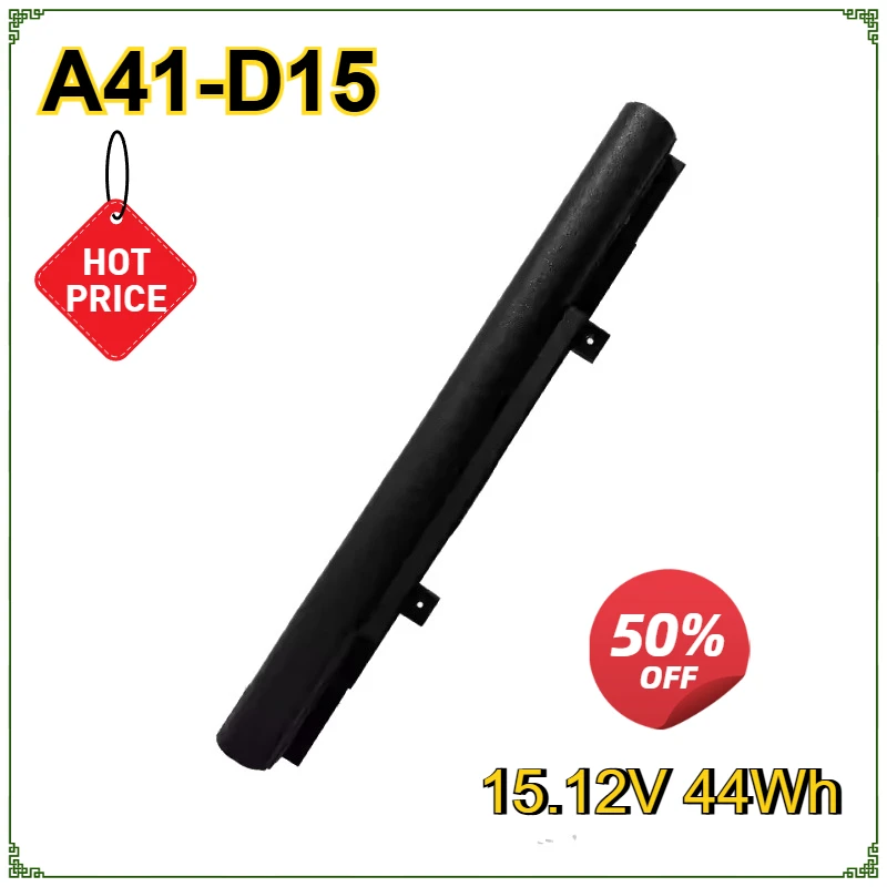 Laptop Battery A41-D15 A32-D15 A31-D15 for Medion for Erazer P6661 Akoya E6422 E6412T Replacement Bateria 15.12V