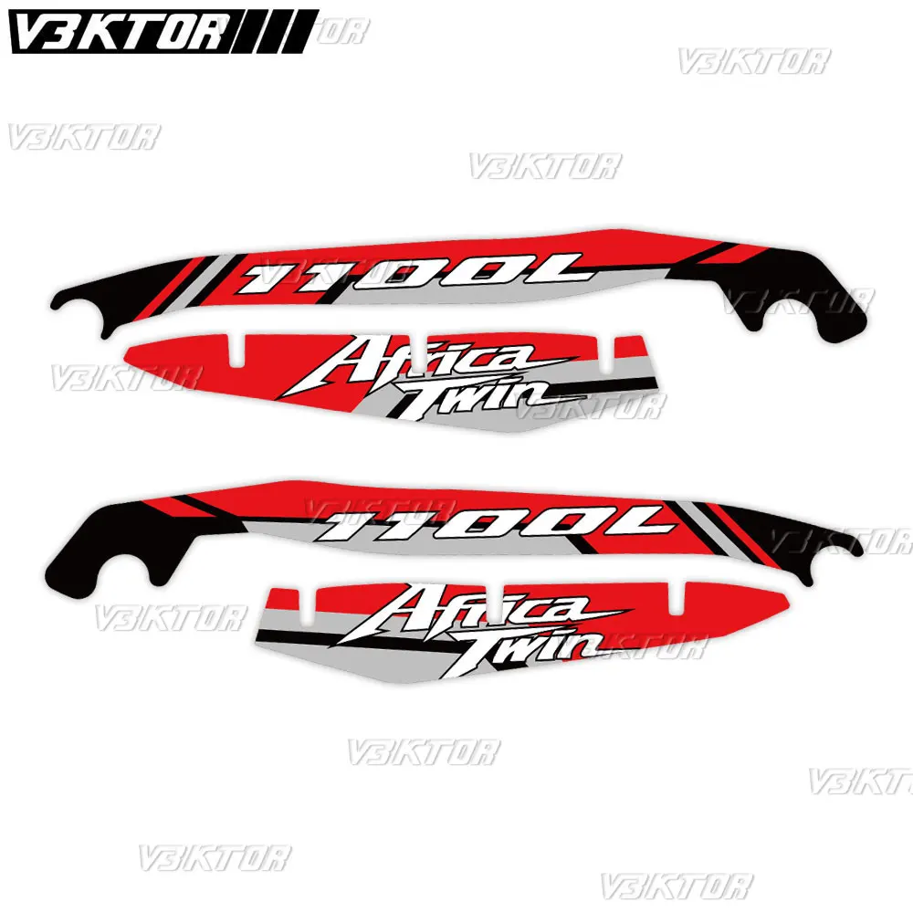 Motorcycle Handguard Shield Protector Decal Kit
