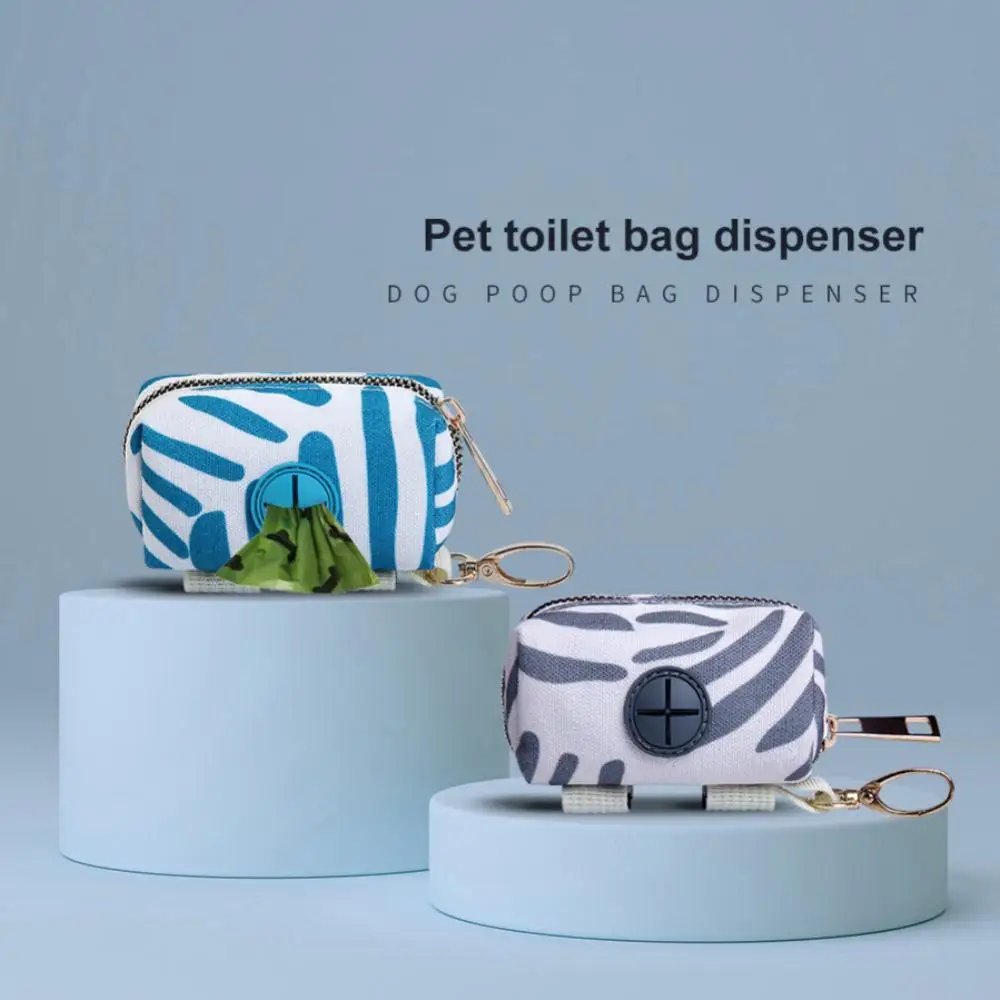 Dog Poop Biodegradable Bag Protable Dispenser Pouch Garbage Bags Organizer Pet Products Cat Pick Up Polyester Litter Bag Holder