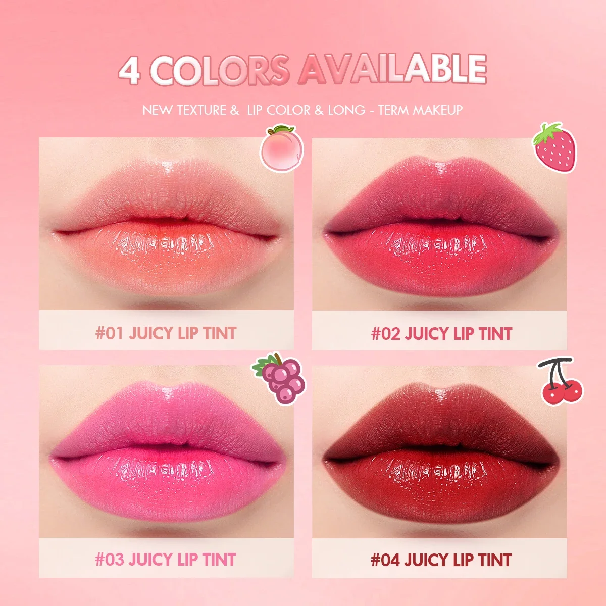 Lip Stain Waterproof Dual-use Natural Effect Lips Eyes Cheeks Liquid Lip Tint for Beauty Beauty Lips Cosmetics Lip Gloss 6