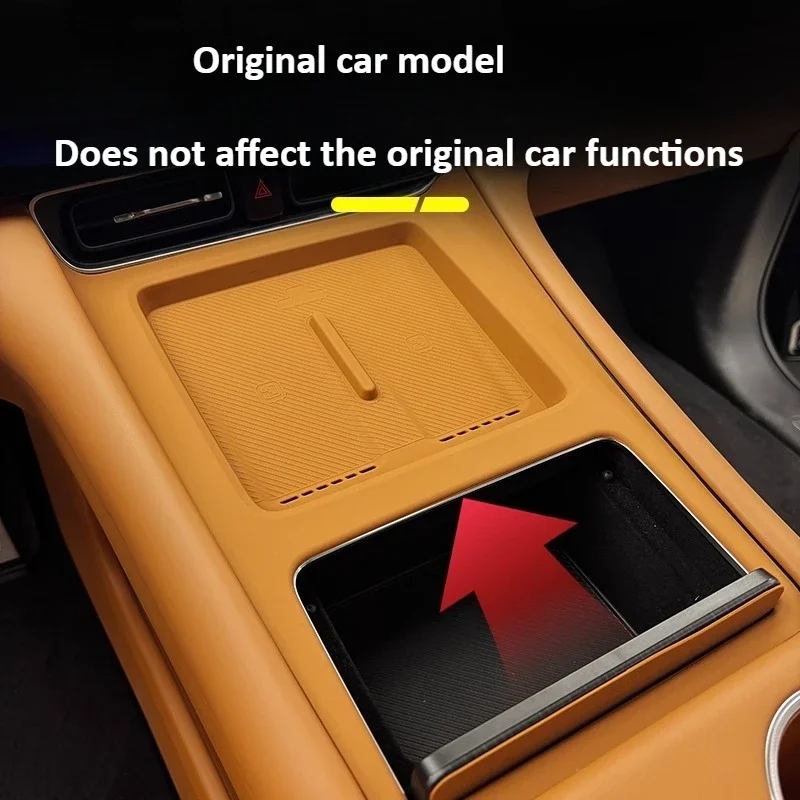 Car Center Control Wireless Charging Silicone Pad Protective Cover Tray Car Interior Accessories For AITO 8 M8 SERES 7 2025 detail image 4